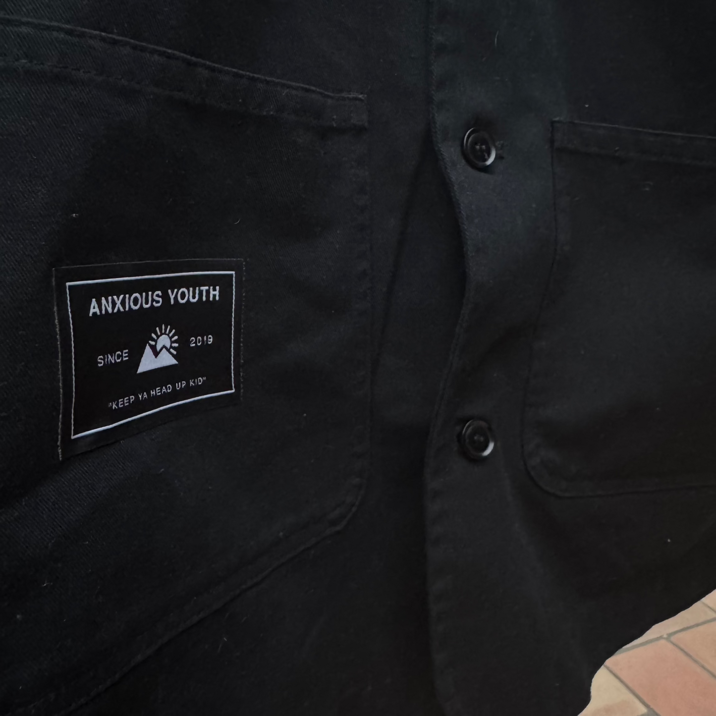 CLUB ANXIOUS CHORE JACKET | BLACK