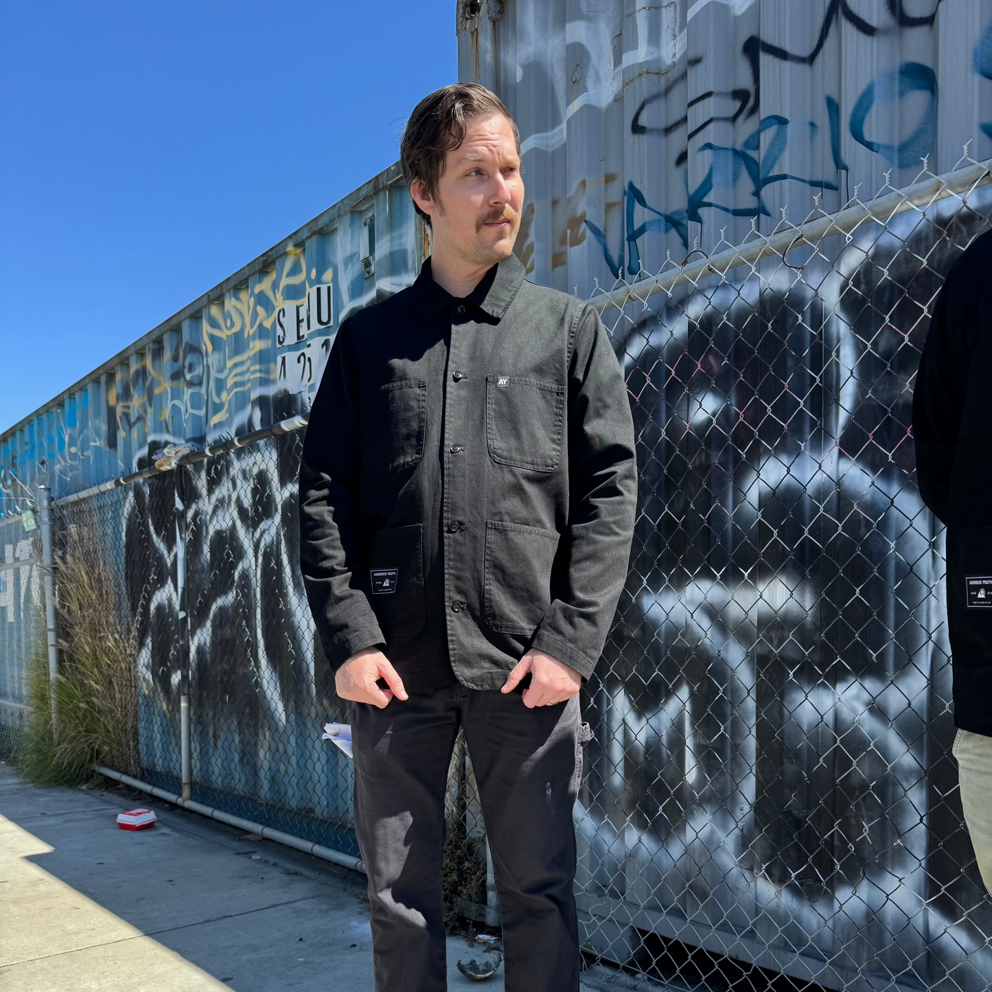 CLUB ANXIOUS CHORE JACKET | BLACK