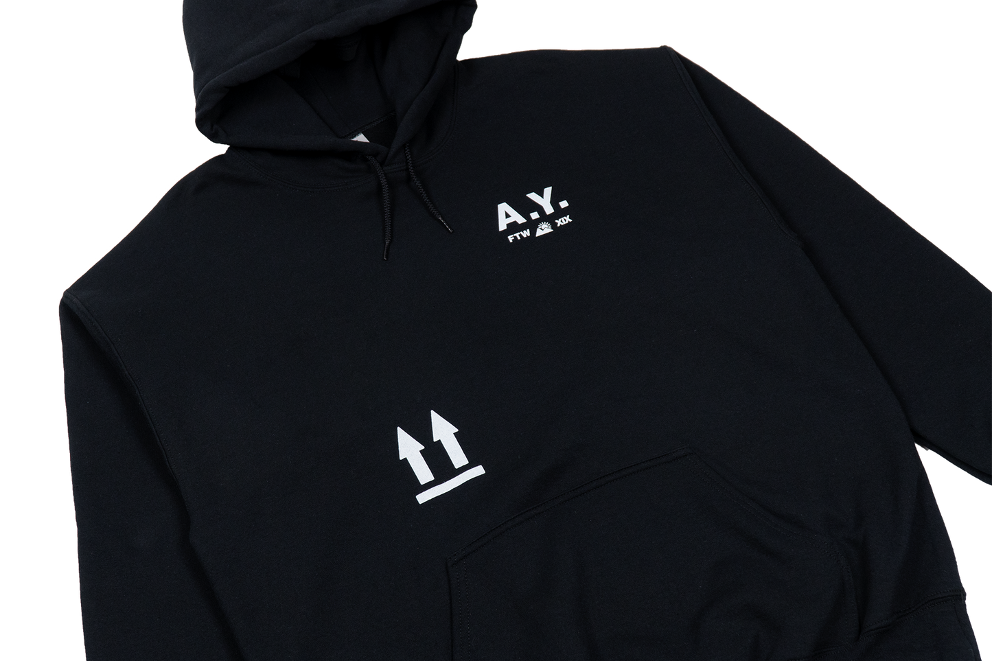 STAY UP BLACK HOODIE