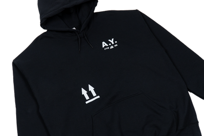 STAY UP BLACK HOODIE