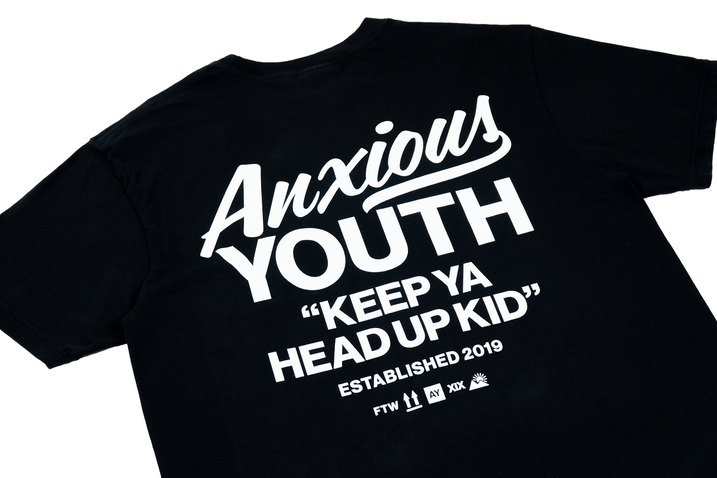 “KEEP YA HEAD UP KID” BLACK TEE