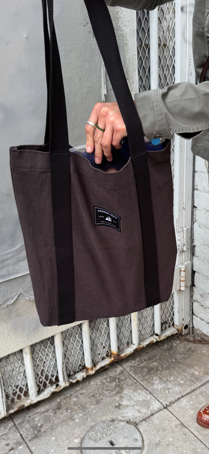 CLUB ANXIOUS | TWO TONE COAL/BLACK TOTE BAG
