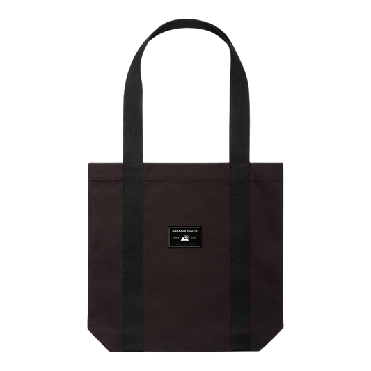 CLUB ANXIOUS | TWO TONE COAL/BLACK TOTE BAG